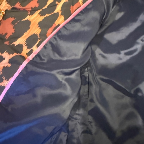 J.Crew Quilted Leopard Jacket Size 14 NWT AQ281 Ruffle Trim Statement Coat - Picture 3 of 7